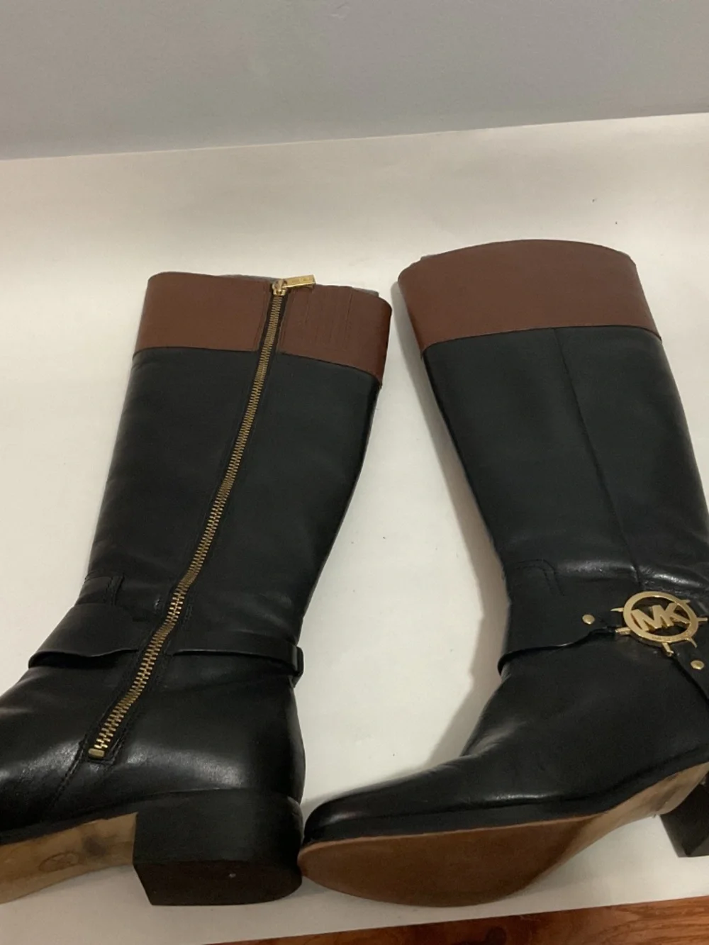 Women’s Michael Kors Fulton Harness Riding Boots, Size 6